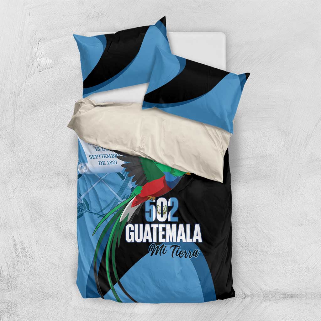 Guatemala Independence Day Bedding Set 502 Mi Tierra Resplendent Quetzal - Wonder Print Shop