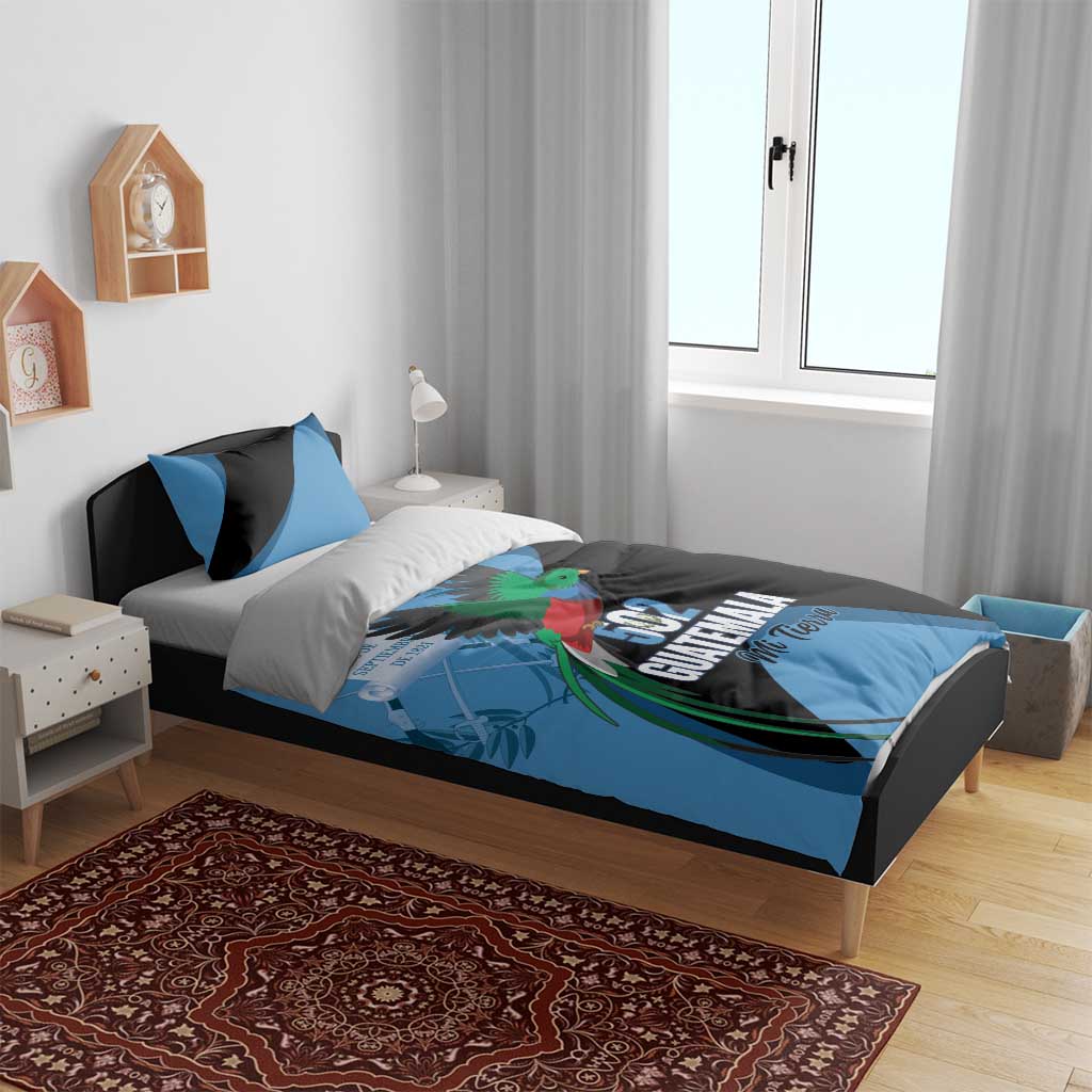 Guatemala Independence Day Bedding Set 502 Mi Tierra Resplendent Quetzal - Wonder Print Shop