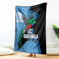 Guatemala Independence Day Blanket 502 Mi Tierra Resplendent Quetzal - Wonder Print Shop