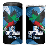 Guatemala Independence Day 4 in 1 Can Cooler Tumbler 502 Mi Tierra Resplendent Quetzal - Wonder Print Shop