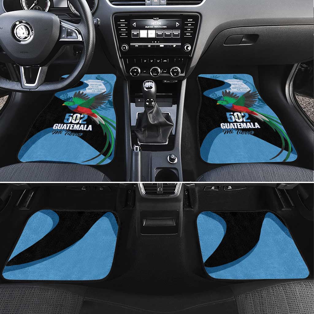 Guatemala Independence Day Car Mats 502 Mi Tierra Resplendent Quetzal - Wonder Print Shop