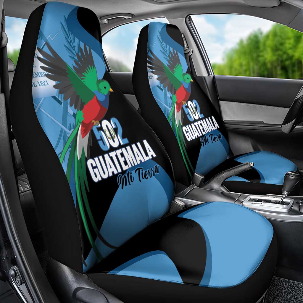 Guatemala Independence Day Car Seat Cover 502 Mi Tierra Resplendent Quetzal - Wonder Print Shop