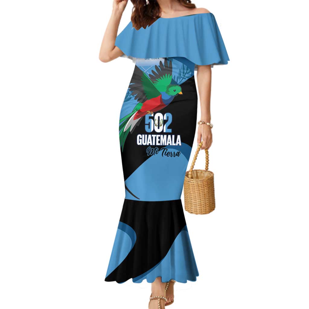 Guatemala Independence Day Family Matching Mermaid Dress and Hawaiian Shirt 502 Mi Tierra Resplendent Quetzal - Wonder Print Shop
