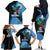 Guatemala Independence Day Family Matching Off The Shoulder Long Sleeve Dress and Hawaiian Shirt 502 Mi Tierra Resplendent Quetzal - Wonder Print Shop