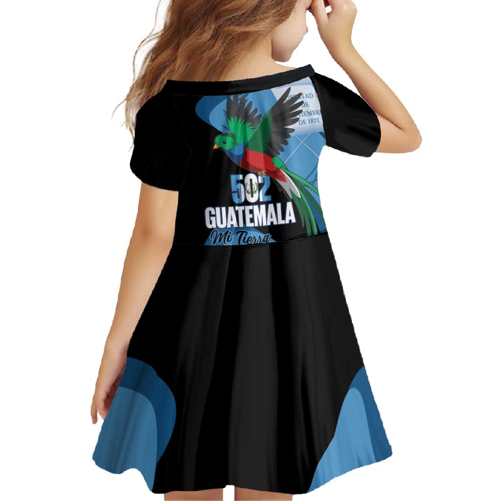 Guatemala Independence Day Family Matching Off Shoulder Maxi Dress and Hawaiian Shirt 502 Mi Tierra Resplendent Quetzal - Wonder Print Shop