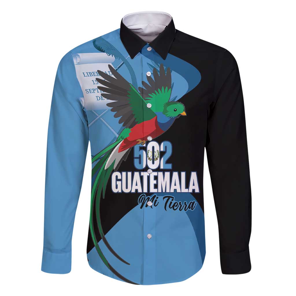 Guatemala Independence Day Family Matching Short Sleeve Bodycon Dress and Hawaiian Shirt 502 Mi Tierra Resplendent Quetzal - Wonder Print Shop