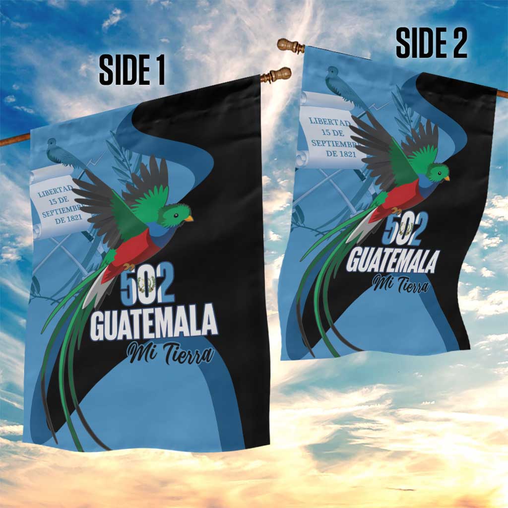 Guatemala Independence Day Garden Flag 502 Mi Tierra Resplendent Quetzal - Wonder Print Shop