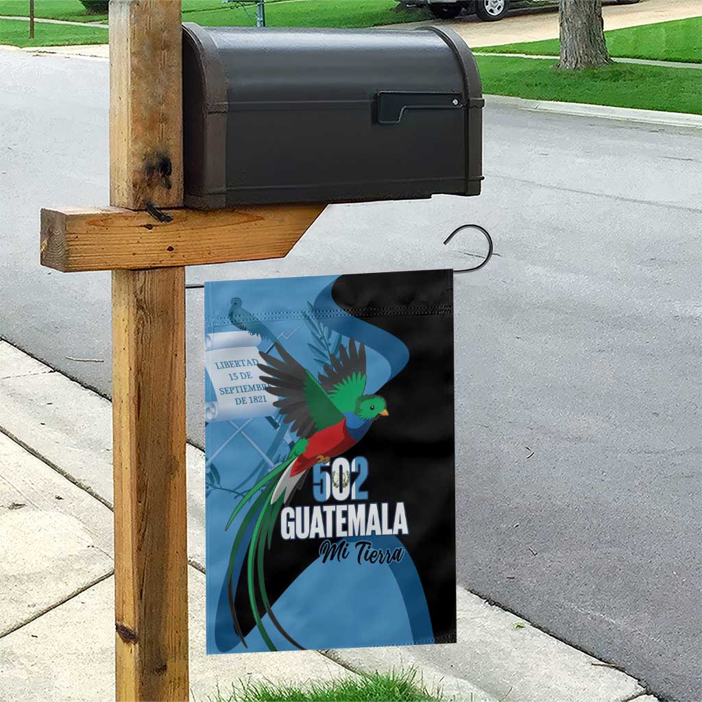 Guatemala Independence Day Garden Flag 502 Mi Tierra Resplendent Quetzal - Wonder Print Shop