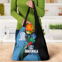 Guatemala Independence Day Grocery Bag 502 Mi Tierra Resplendent Quetzal - Wonder Print Shop
