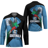 Guatemala Independence Day Hockey Jersey 502 Mi Tierra Resplendent Quetzal - Wonder Print Shop