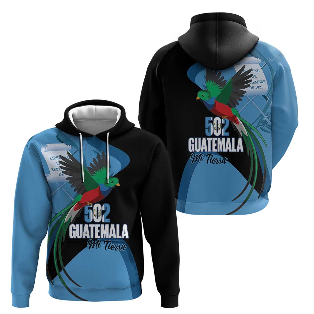 Guatemala Independence Day Hoodie 502 Mi Tierra Resplendent Quetzal - Wonder Print Shop