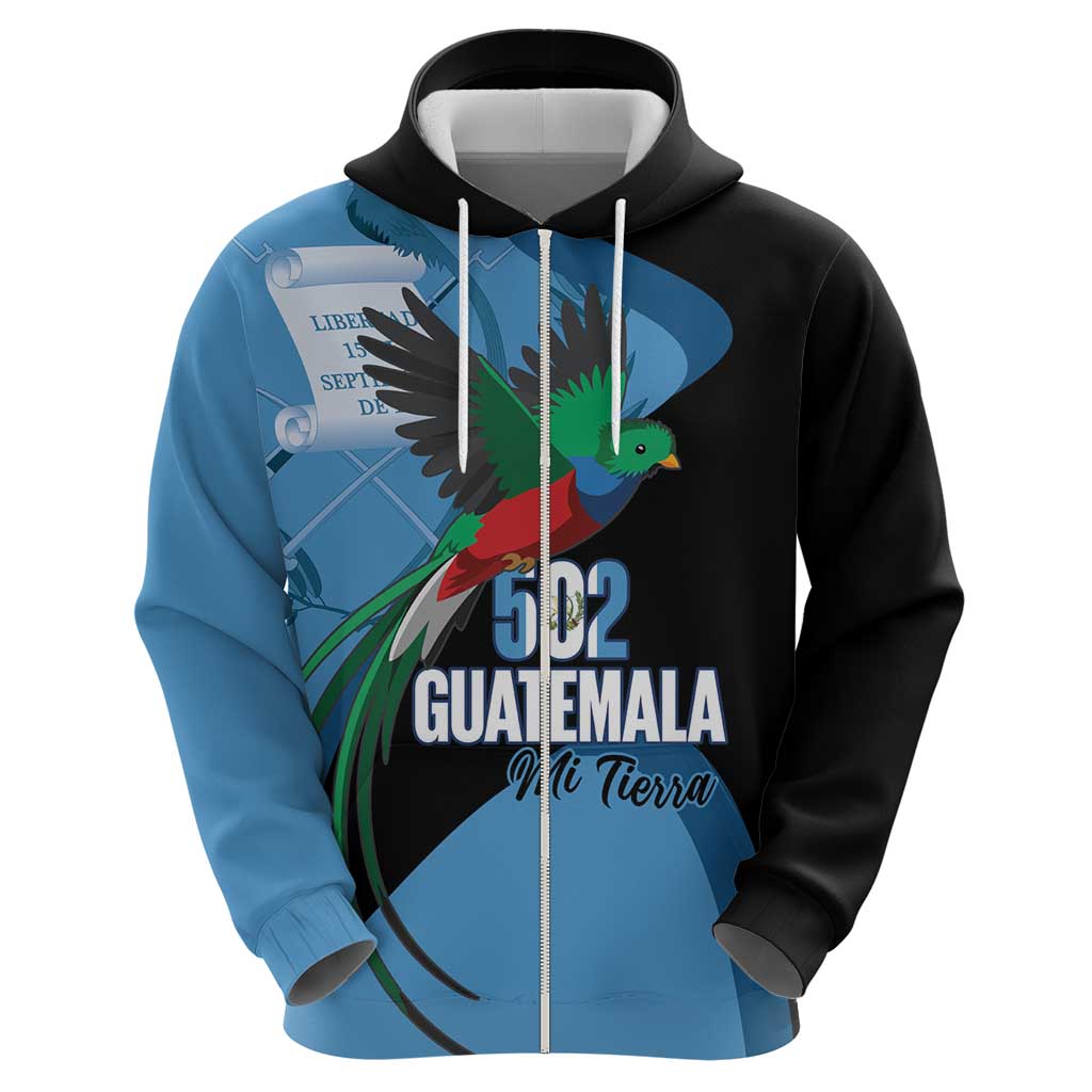 Guatemala Independence Day Hoodie 502 Mi Tierra Resplendent Quetzal - Wonder Print Shop