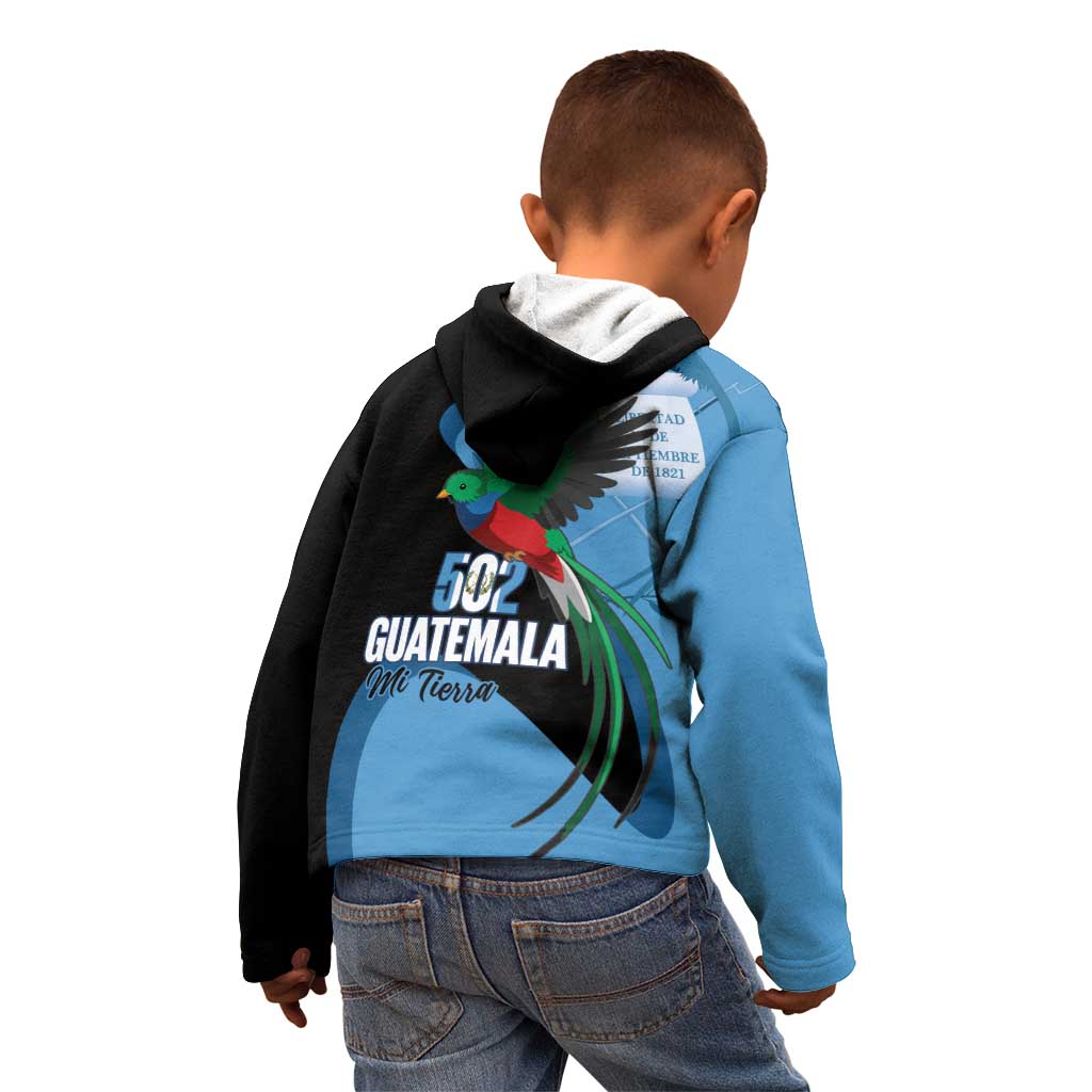Guatemala Independence Day Kid Hoodie 502 Mi Tierra Resplendent Quetzal - Wonder Print Shop