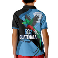 Guatemala Independence Day Kid Polo Shirt 502 Mi Tierra Resplendent Quetzal - Wonder Print Shop