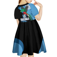 Guatemala Independence Day Kid Short Sleeve Dress 502 Mi Tierra Resplendent Quetzal - Wonder Print Shop