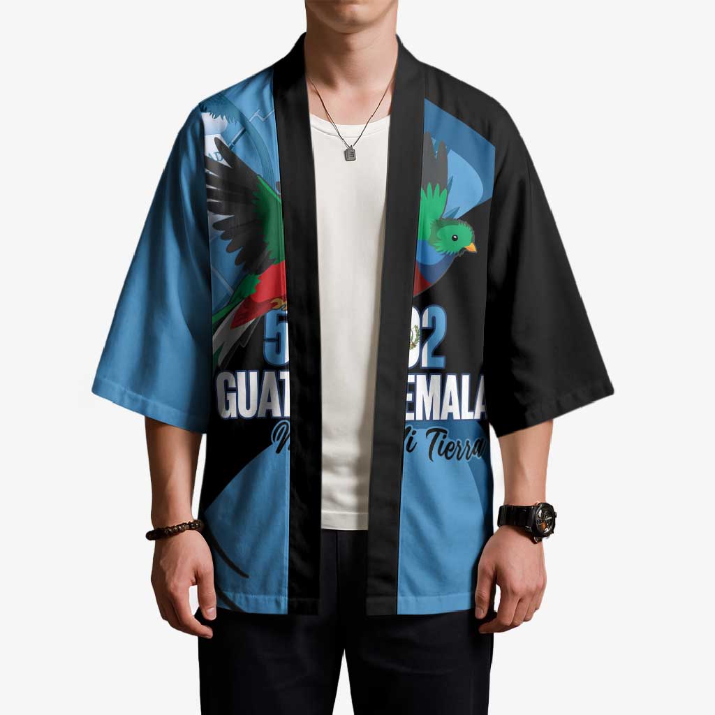 Guatemala Independence Day Kimono 502 Mi Tierra Resplendent Quetzal - Wonder Print Shop