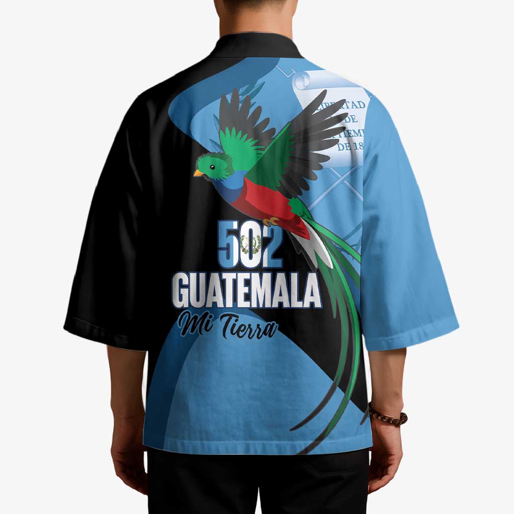 Guatemala Independence Day Kimono 502 Mi Tierra Resplendent Quetzal - Wonder Print Shop