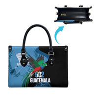 Guatemala Independence Day Leather Bag 502 Mi Tierra Resplendent Quetzal - Wonder Print Shop