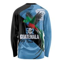 Guatemala Independence Day Long Sleeve Shirt 502 Mi Tierra Resplendent Quetzal - Wonder Print Shop