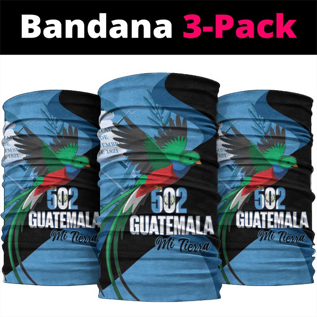 Guatemala Independence Day Neck Gaiter 502 Mi Tierra Resplendent Quetzal - Wonder Print Shop