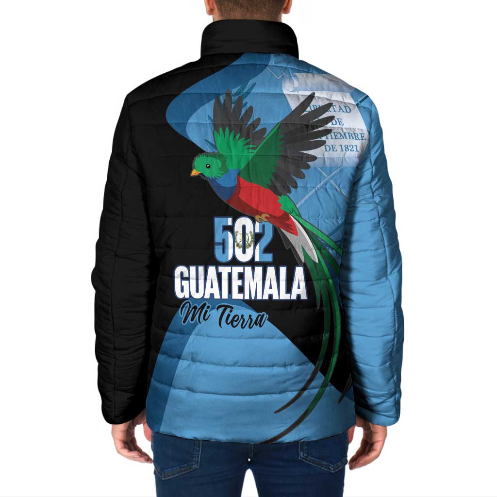 Guatemala Independence Day Padded Jacket 502 Mi Tierra Resplendent Quetzal - Wonder Print Shop