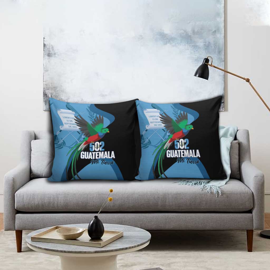 Guatemala Independence Day Pillow Cover 502 Mi Tierra Resplendent Quetzal - Wonder Print Shop