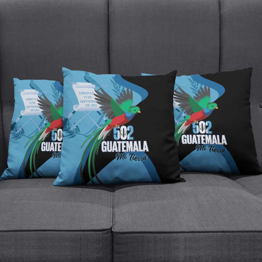 Guatemala Independence Day Pillow Cover 502 Mi Tierra Resplendent Quetzal - Wonder Print Shop