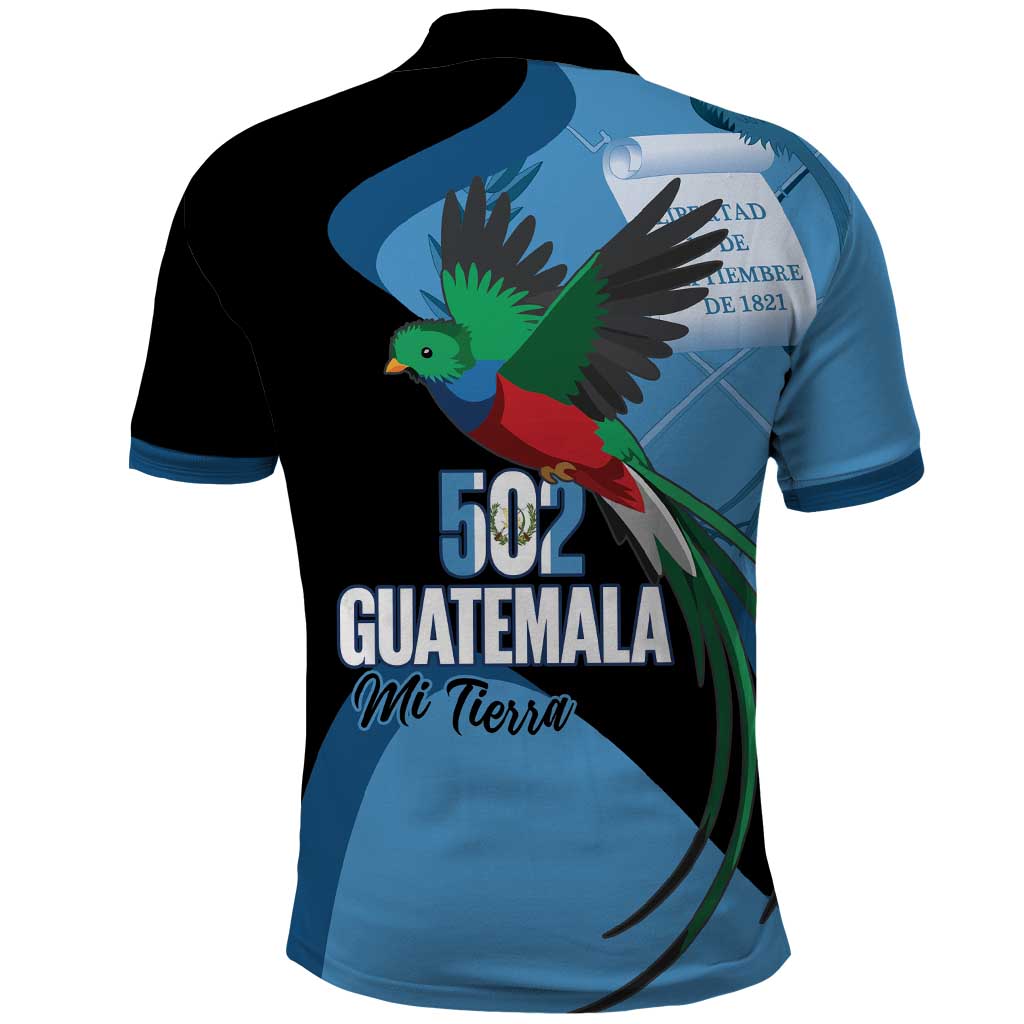 Guatemala Independence Day Polo Shirt 502 Mi Tierra Resplendent Quetzal - Wonder Print Shop