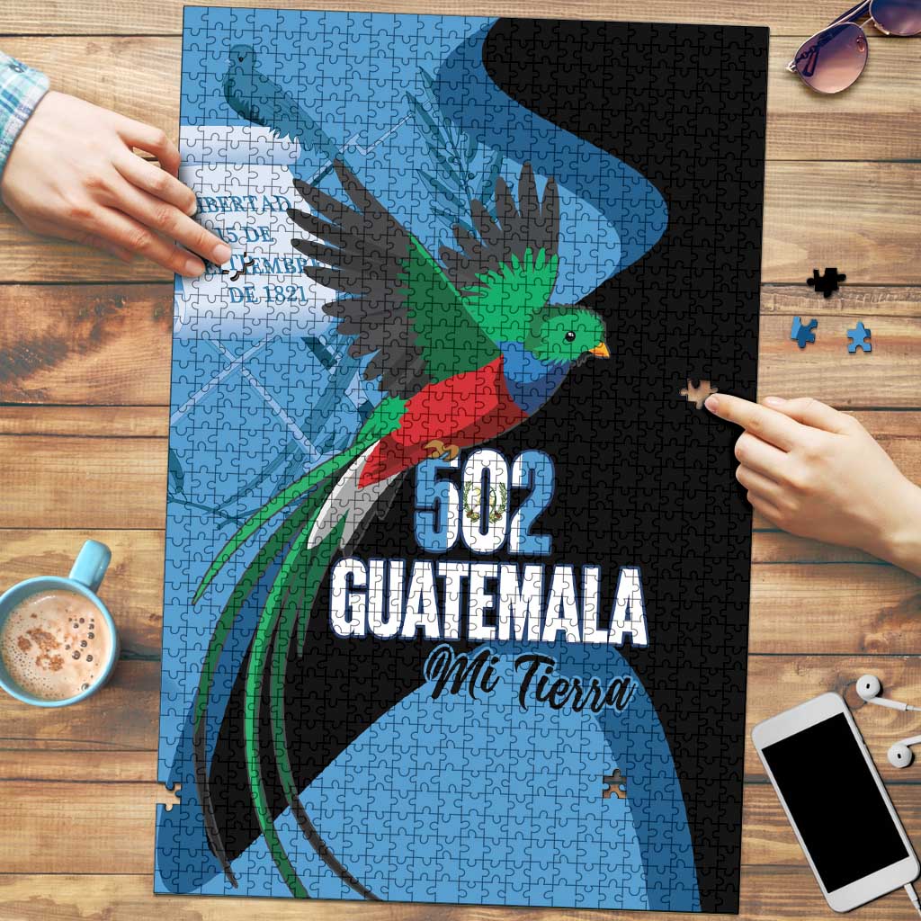 Guatemala Independence Day Puzzle 502 Mi Tierra Resplendent Quetzal - Wonder Print Shop
