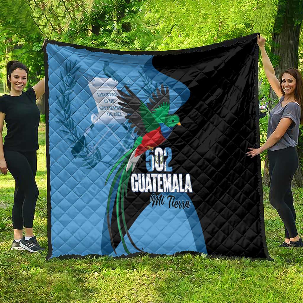 Guatemala Independence Day Quilt 502 Mi Tierra Resplendent Quetzal - Wonder Print Shop