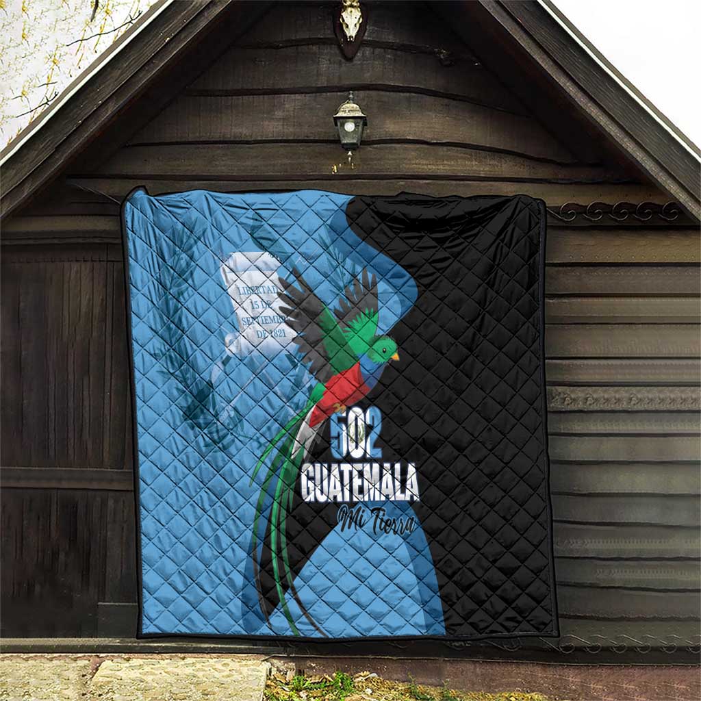 Guatemala Independence Day Quilt 502 Mi Tierra Resplendent Quetzal - Wonder Print Shop