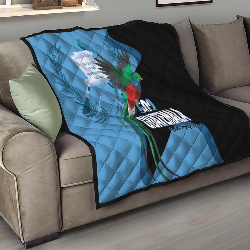 Guatemala Independence Day Quilt 502 Mi Tierra Resplendent Quetzal - Wonder Print Shop