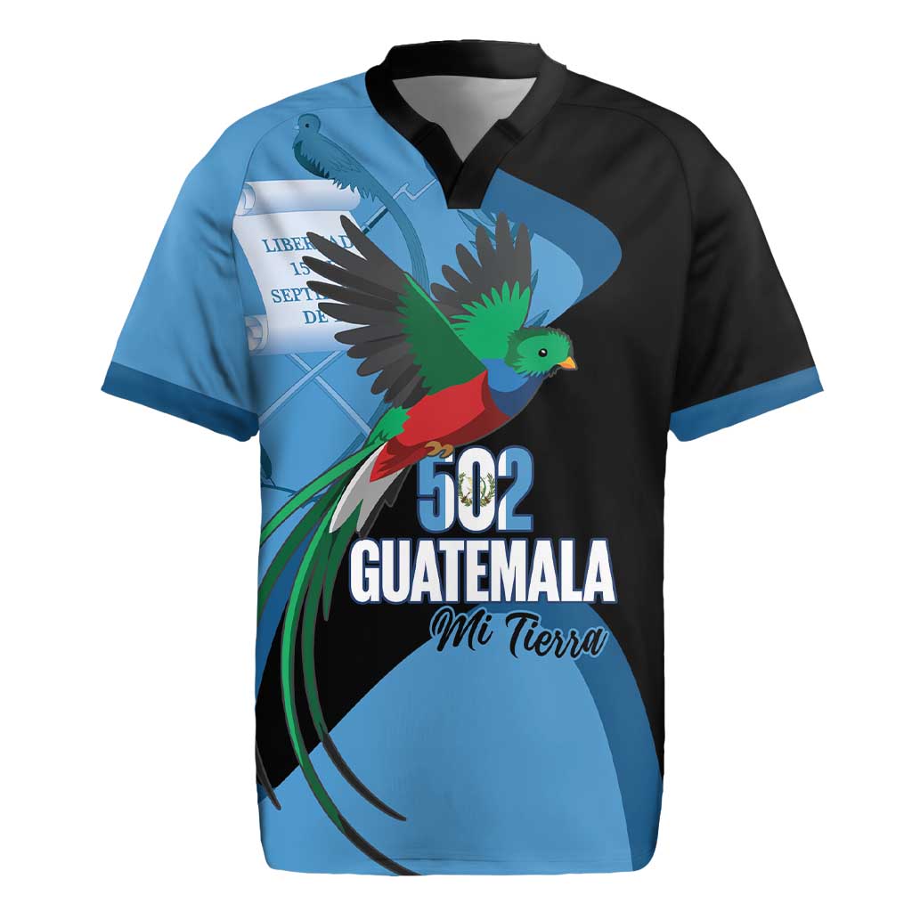 Guatemala Independence Day Rugby Jersey 502 Mi Tierra Resplendent Quetzal - Wonder Print Shop