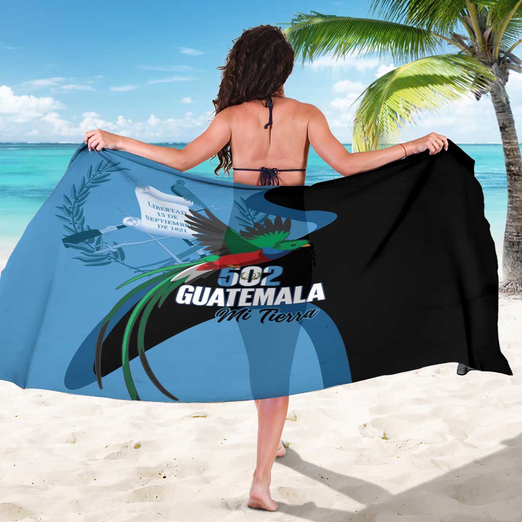Guatemala Independence Day Sarong 502 Mi Tierra Resplendent Quetzal - Wonder Print Shop