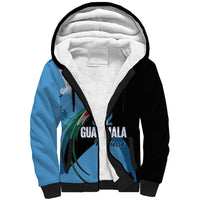 Guatemala Independence Day Sherpa Hoodie 502 Mi Tierra Resplendent Quetzal - Wonder Print Shop