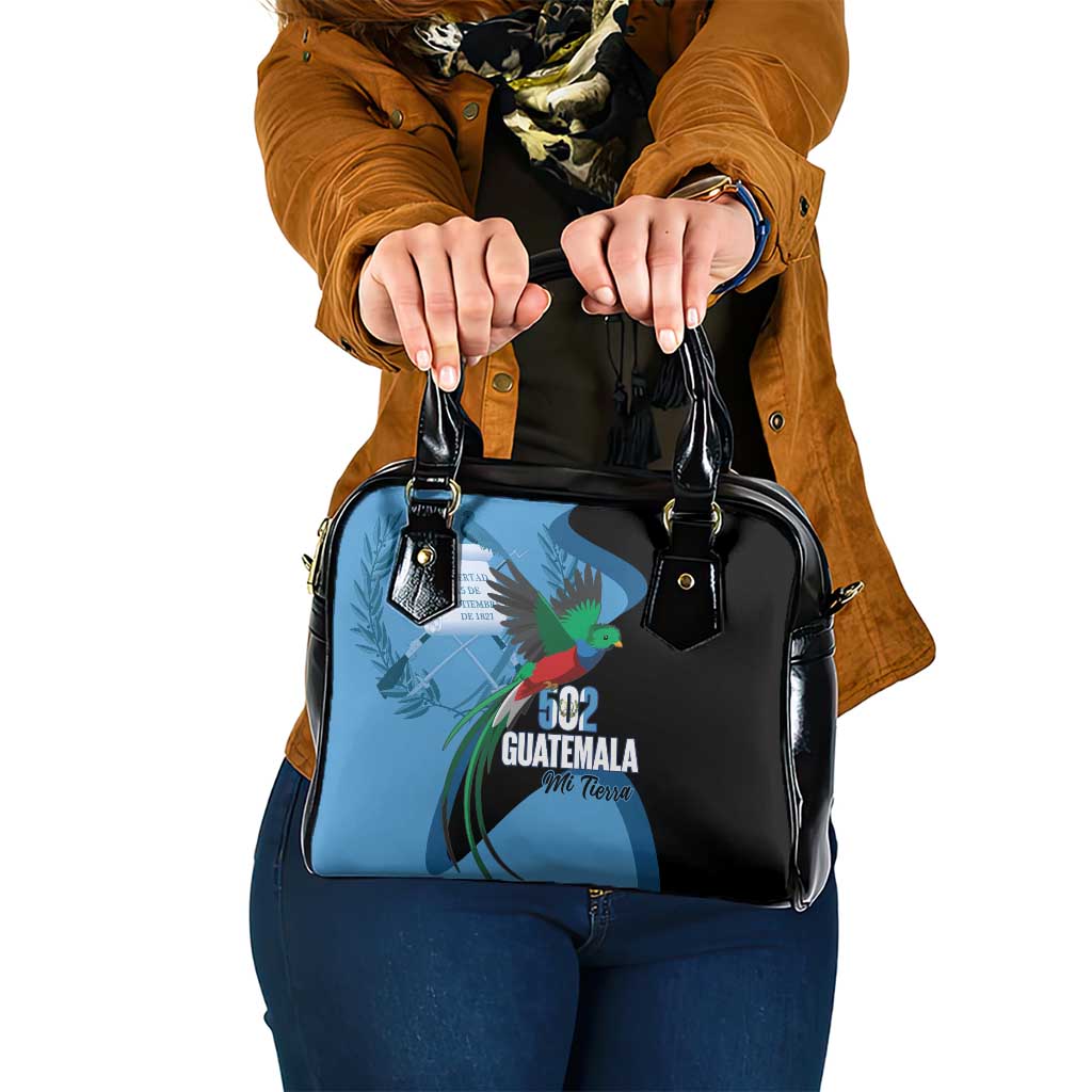 Guatemala Independence Day Shoulder Handbag 502 Mi Tierra Resplendent Quetzal - Wonder Print Shop