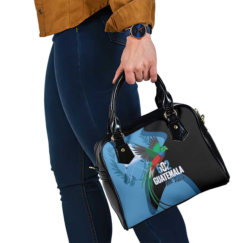 Guatemala Independence Day Shoulder Handbag 502 Mi Tierra Resplendent Quetzal - Wonder Print Shop