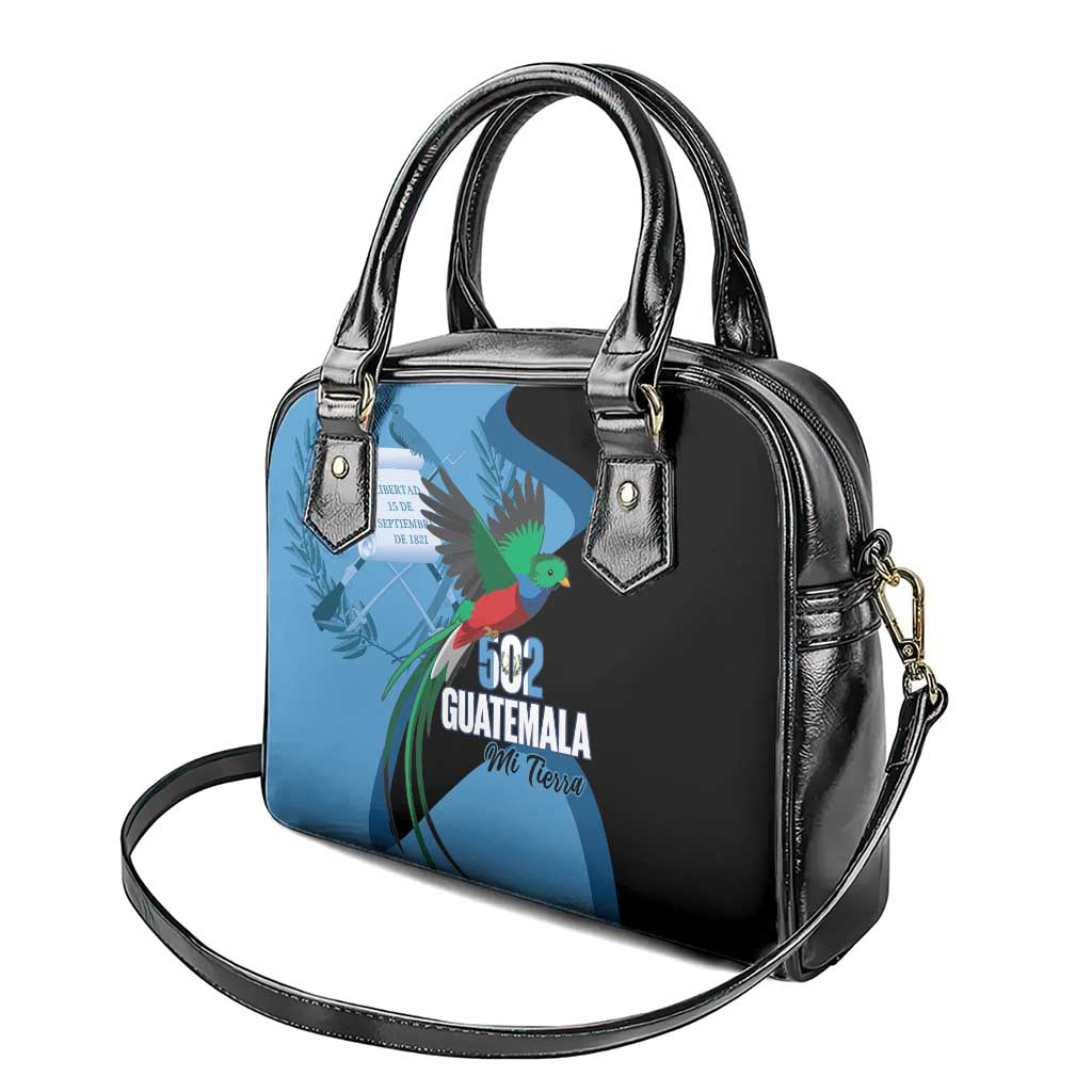 Guatemala Independence Day Shoulder Handbag 502 Mi Tierra Resplendent Quetzal - Wonder Print Shop