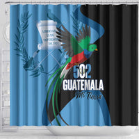 Guatemala Independence Day Shower Curtain 502 Mi Tierra Resplendent Quetzal - Wonder Print Shop