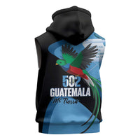 Guatemala Independence Day Sleeveless Hoodie 502 Mi Tierra Resplendent Quetzal - Wonder Print Shop