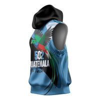 Guatemala Independence Day Sleeveless Hoodie 502 Mi Tierra Resplendent Quetzal - Wonder Print Shop