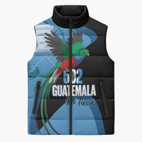 Guatemala Independence Day Sleeveless Puffer Jacket 502 Mi Tierra Resplendent Quetzal - Wonder Print Shop