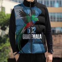 Guatemala Independence Day Sleeveless Puffer Jacket 502 Mi Tierra Resplendent Quetzal - Wonder Print Shop