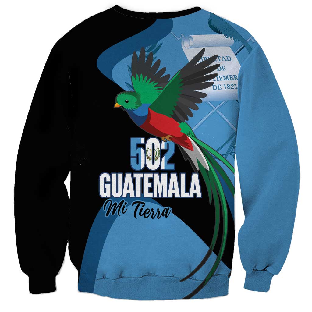 Guatemala Independence Day Sweatshirt 502 Mi Tierra Resplendent Quetzal - Wonder Print Shop