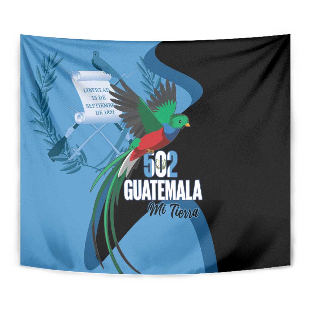 Guatemala Independence Day Tapestry 502 Mi Tierra Resplendent Quetzal - Wonder Print Shop