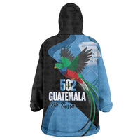 Guatemala Independence Day Wearable Blanket Hoodie 502 Mi Tierra Resplendent Quetzal - Wonder Print Shop