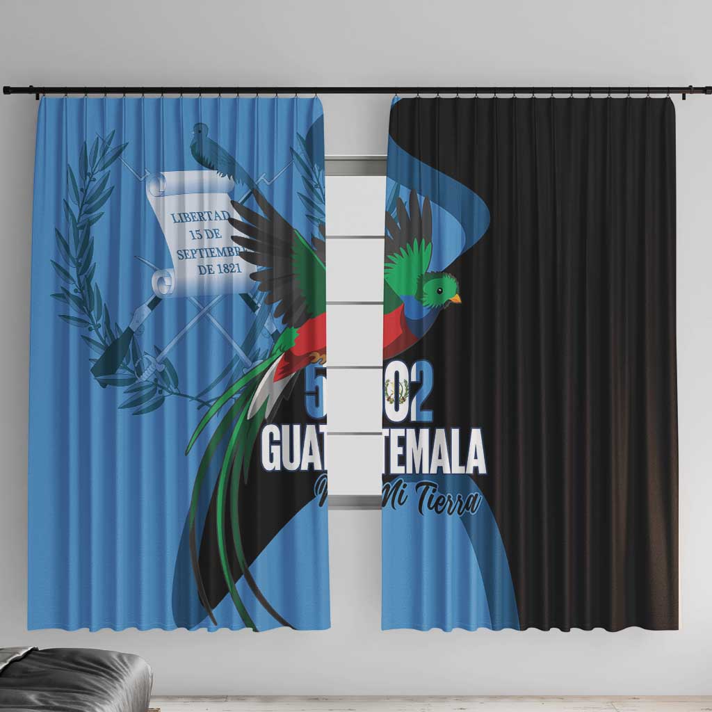 Guatemala Independence Day Window Curtain 502 Mi Tierra Resplendent Quetzal - Wonder Print Shop