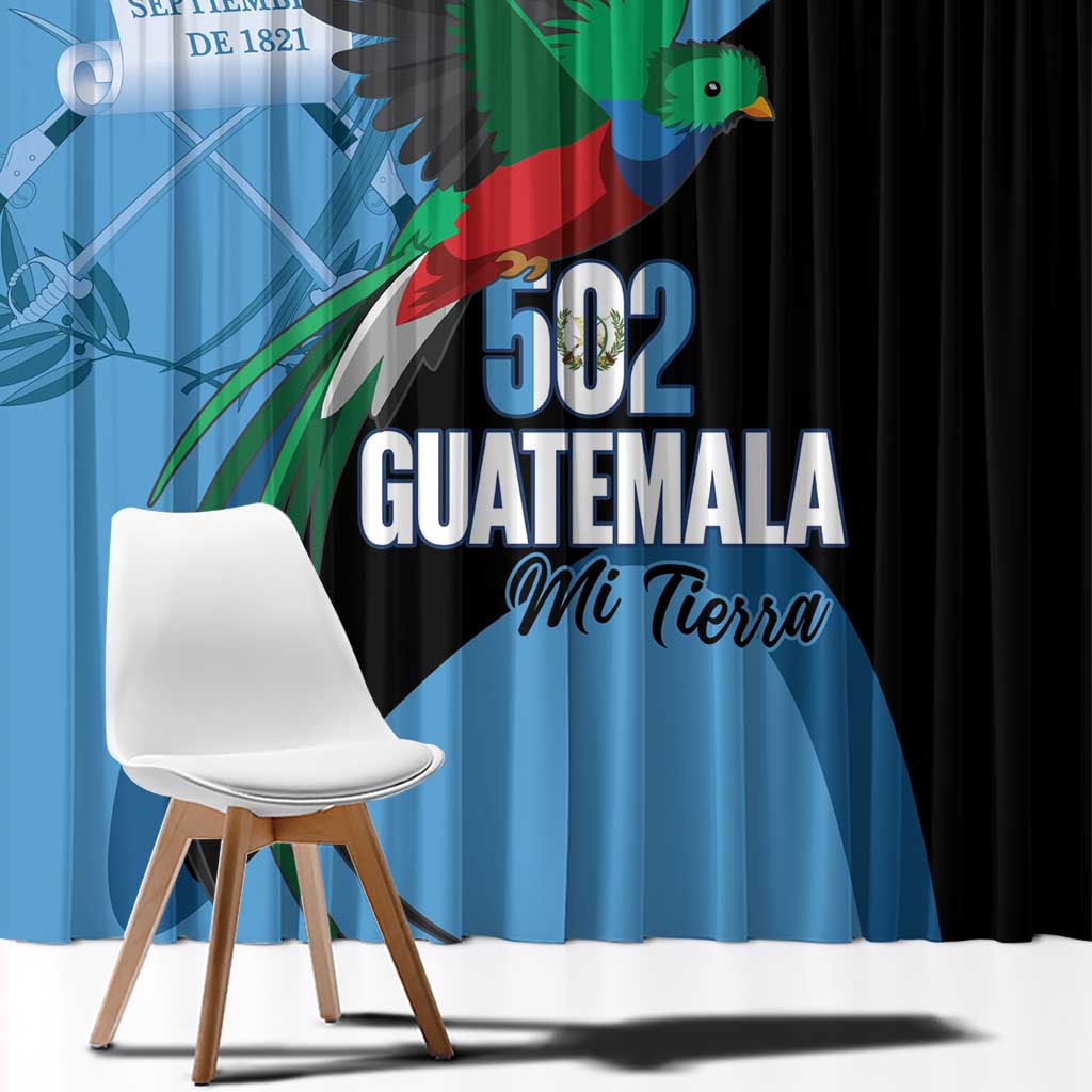 Guatemala Independence Day Window Curtain 502 Mi Tierra Resplendent Quetzal - Wonder Print Shop