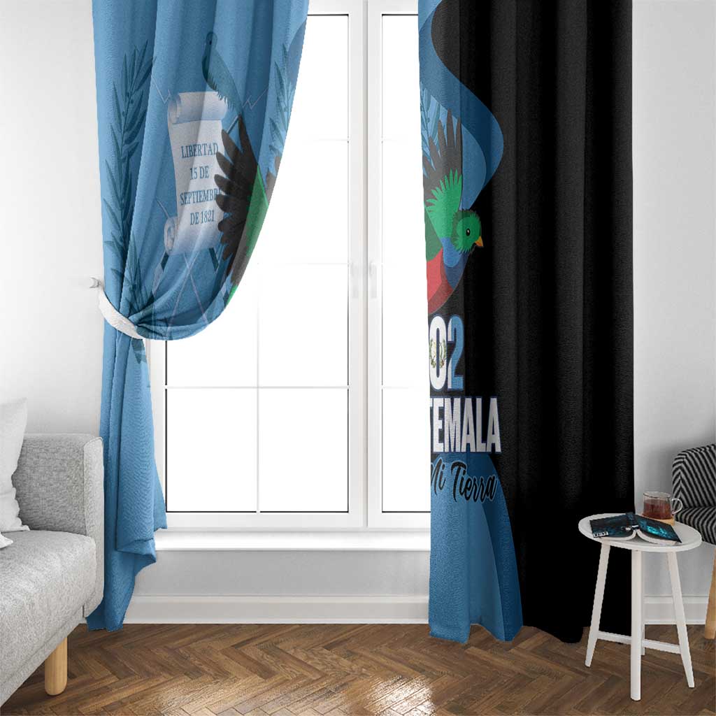 Guatemala Independence Day Window Curtain 502 Mi Tierra Resplendent Quetzal - Wonder Print Shop