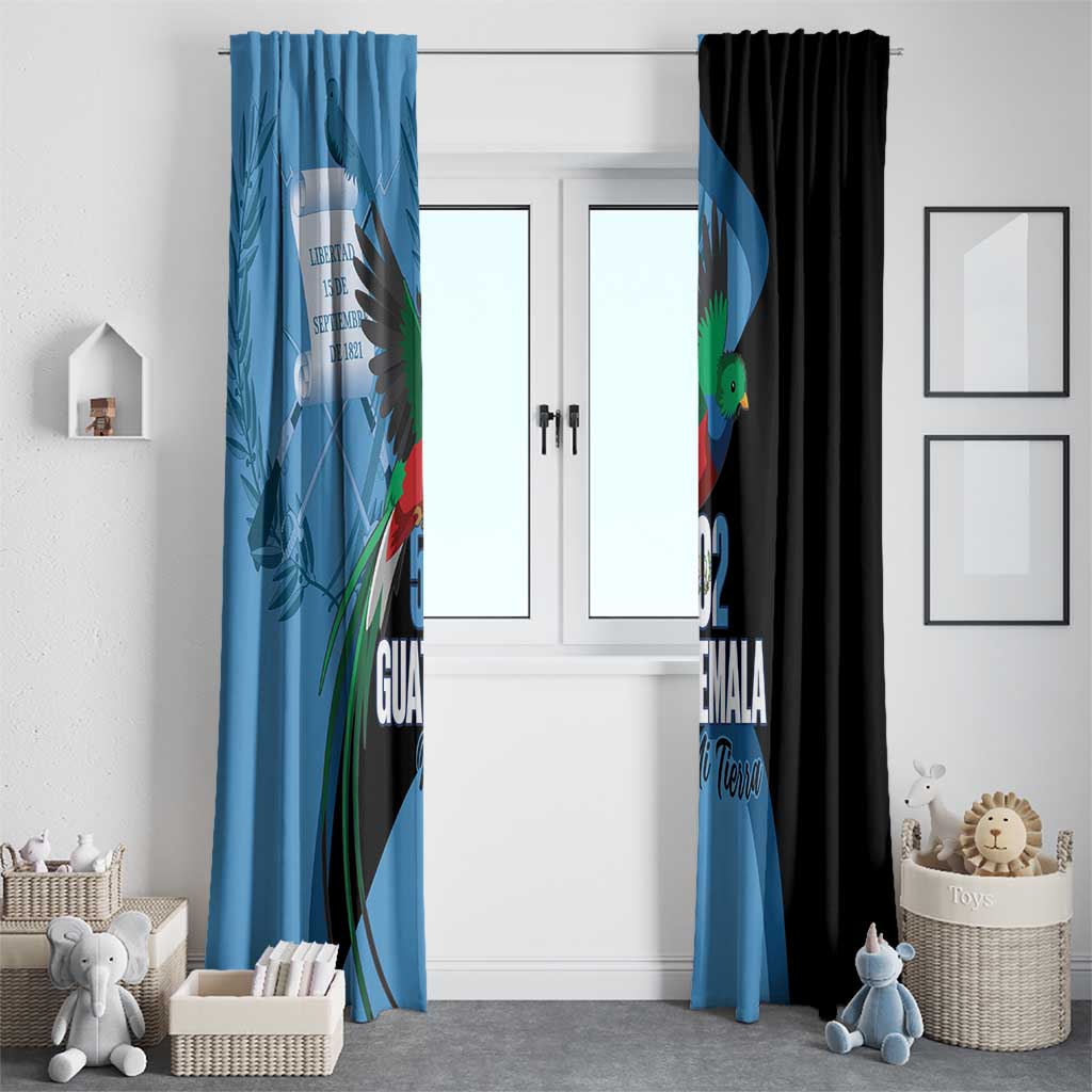 Guatemala Independence Day Window Curtain 502 Mi Tierra Resplendent Quetzal - Wonder Print Shop
